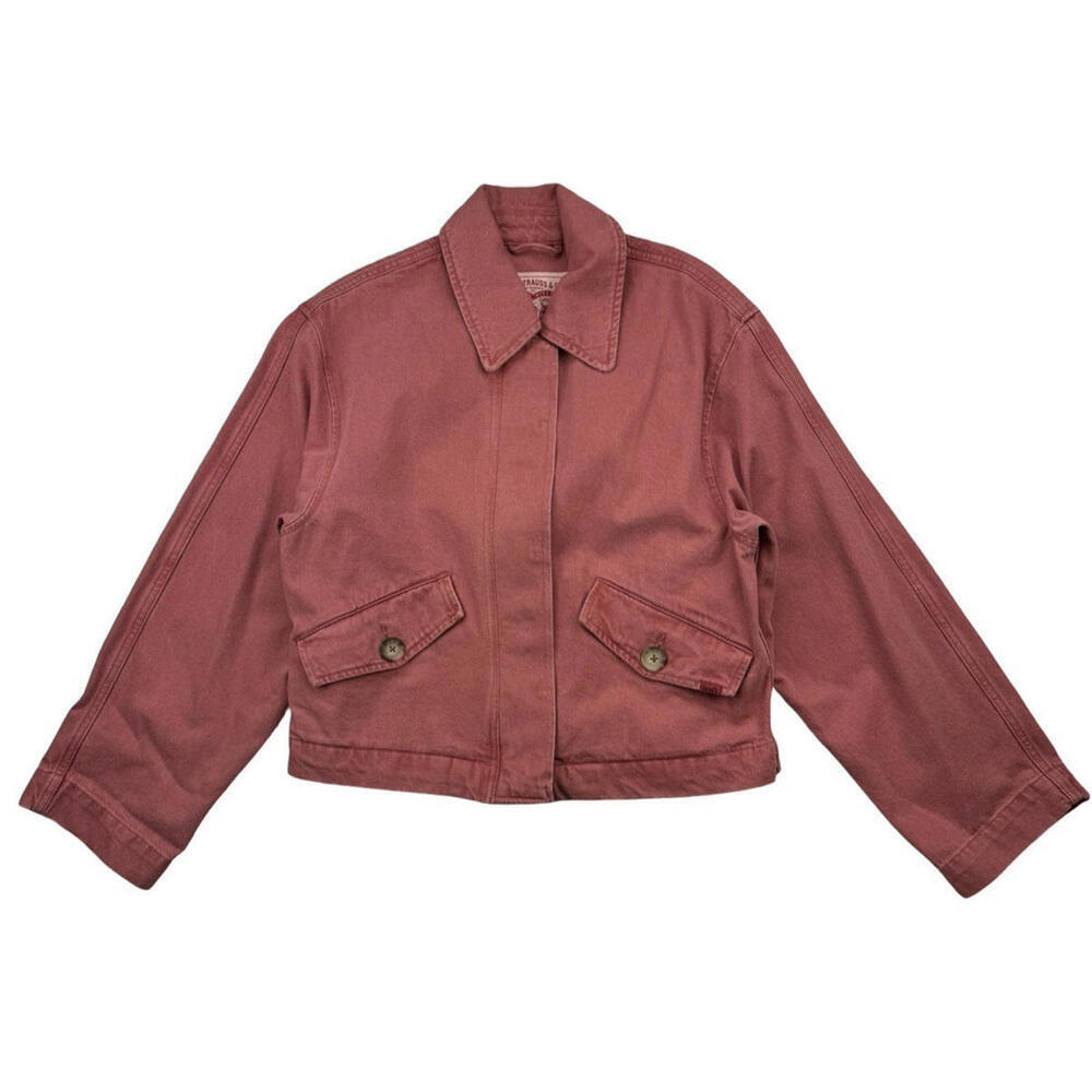 Levi's Kaede Cotton Prep Coat Dyed Red Size XS